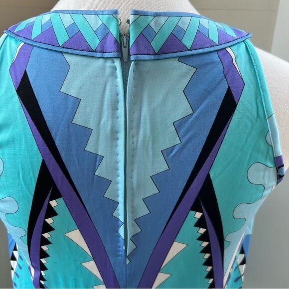 Retro 60s Shift Dress Size 6 Mediterranean Italian Designer Averado Bessi - Picture 4 of 12